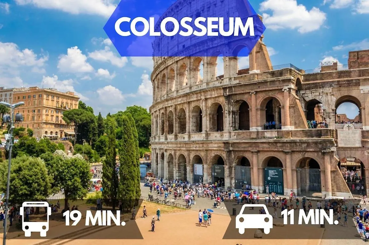 Colosseum 15 Minutes Away Big, Bright & Central Roma Daire
